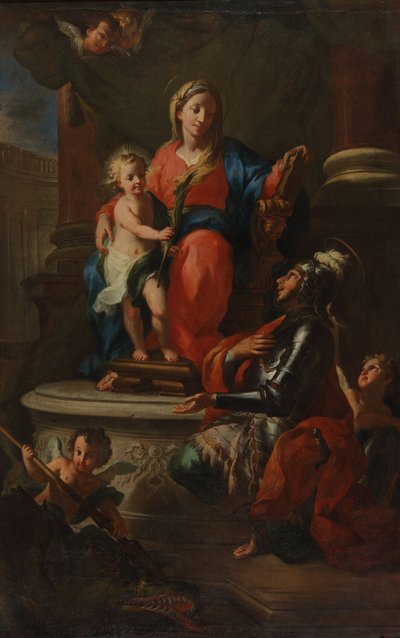 Virgen María con Jesús y San Jorge de Martino Altomonte